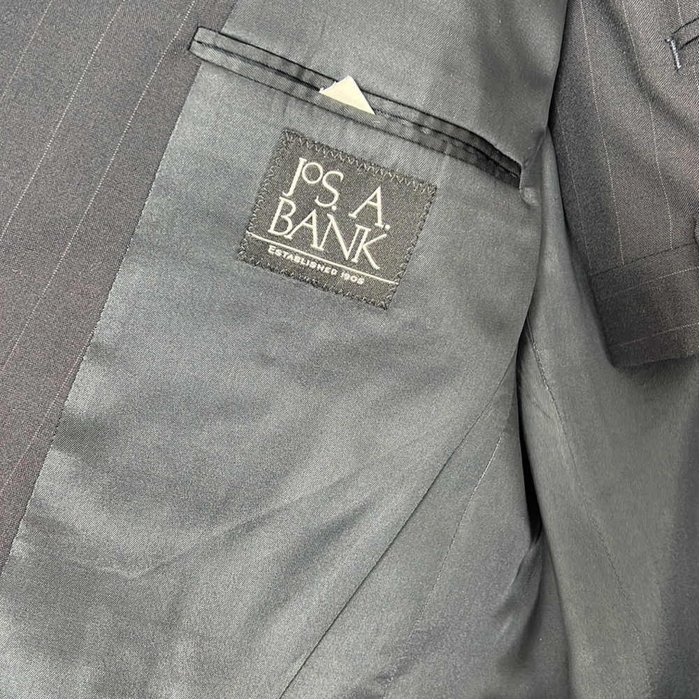 Jos. A. Bank Navy Blue Pin Stripe Suit - Picture 3 of 7